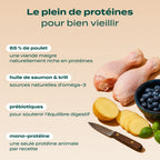 POULET, MYRTILLE, BASILIC