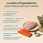 DINDE, SAUMON, VALÉRIANE