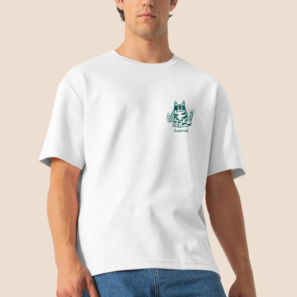 T-SHIRT UNISEXE SUPER-HÉROS CHAT